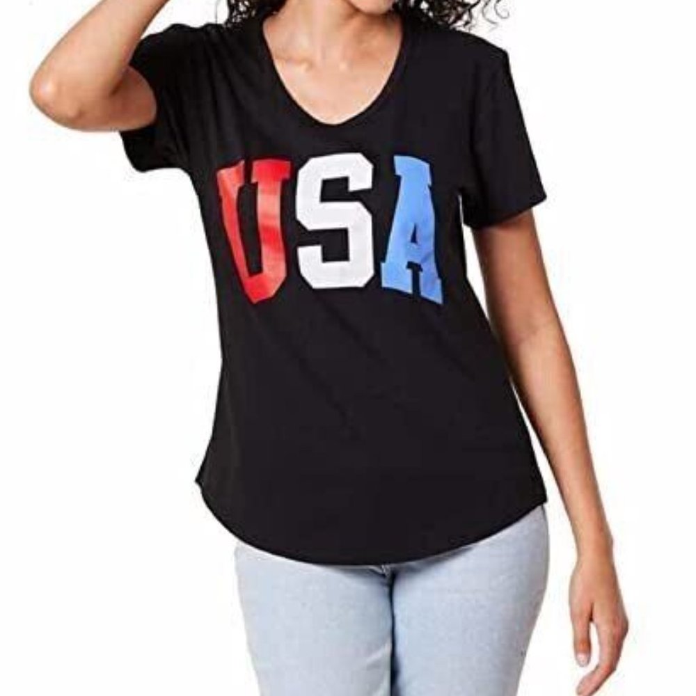 General Standard Ladies' Americana Relaxed Fit Scoop Neck T-Shirt - Picture 8 of 8